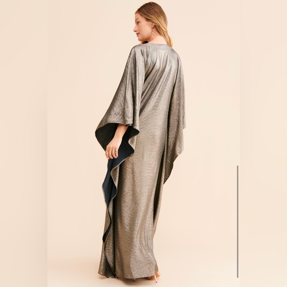 Maternity Draped Maxi Dress - Picture 3 of 6